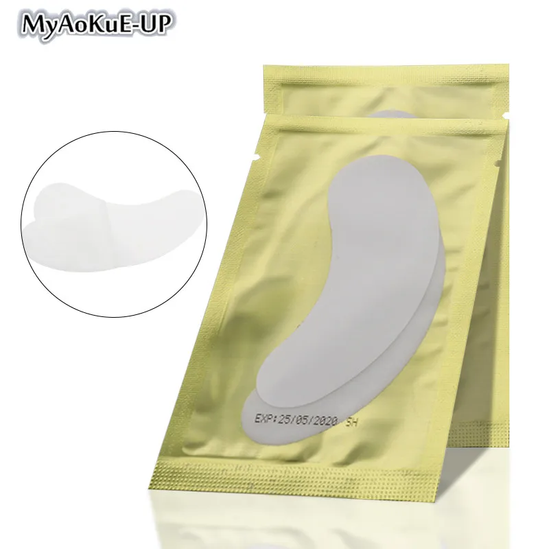 50pairs Eyelash Extension Patch Gel Eye Pad Lint Free Under Eye Sticker Lash Lift Supplies Hydrogel Patch Makeup Tool