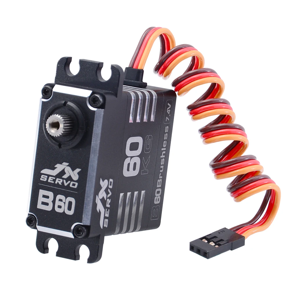 JX B60 60KG Không Chổi Than Servo 8.4V 0.11sec Thép Gear Nhôm Xoay 180 Độ Cho RC Xe Mô Hình Xe Tải Máy Bay Trực Thăng robot SAVOX SB2290SG