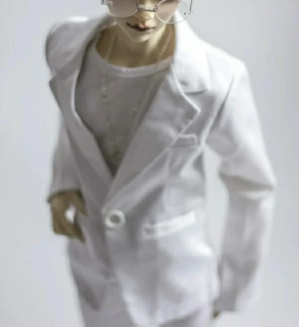 

BJD Clothes 1/4 1/3 68-75cm Doll Male Female White Suit Set Shirt Pants Trousers Office Fashion Prince Charming Doll Accessories