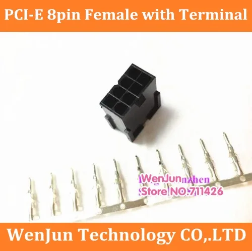 5557 GPU PCI-E 8pin Female Connector with 8000pcs terminal pins 5559 Housing Plastic Shell for PC computer graphics card