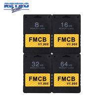RetroScaler Classic Black v1.966 FMCB Free McBoot 8MB/16MB/32MB/64MB OPL Memory Card for PS2 Game Consoles