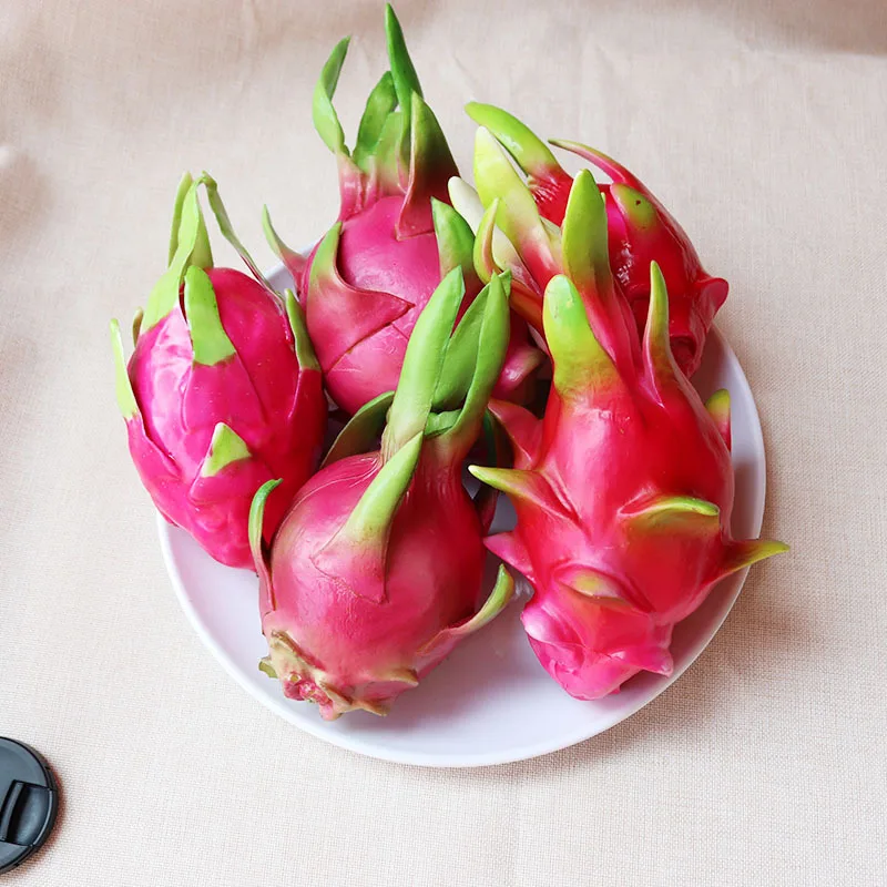 Simulation Dragon Fruit Pitaya Vegetable Simulation Fruit Decoration Teaching Photo Props Hotel Restaurant Kitchen Decoration