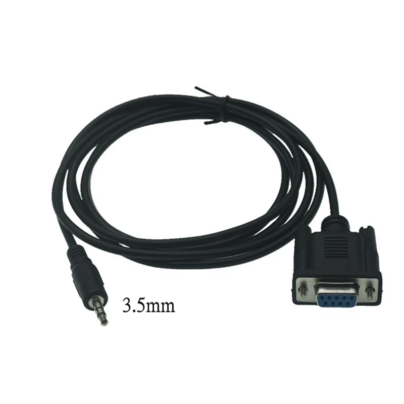 9 Pin RS232 DB9 Female TO 3.5MM / 2.5mm 3P Male Jack Adapter Serial Cable Cord 1.8M