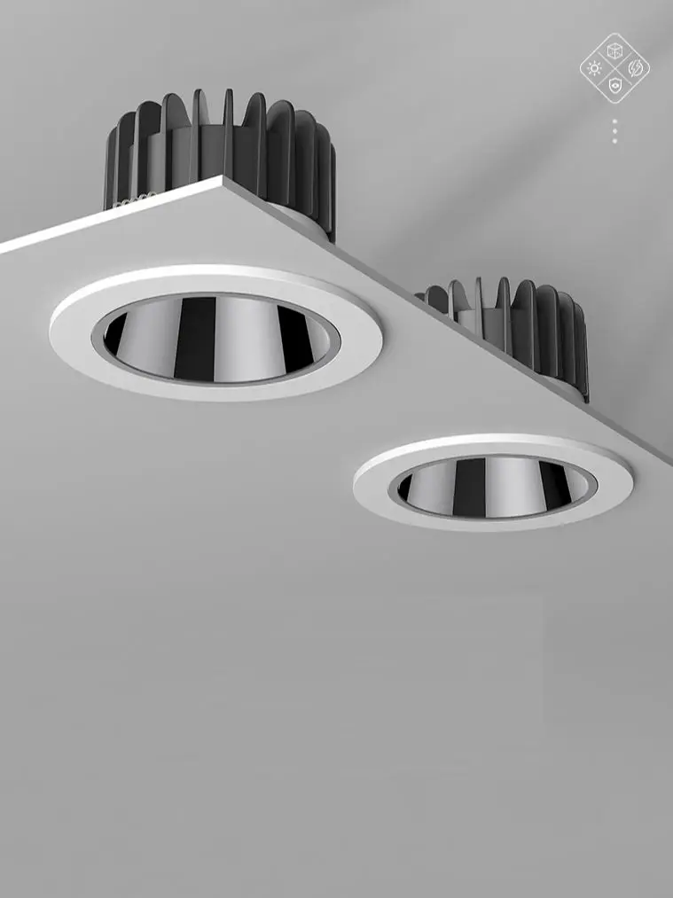 Saiyo LED Downlight SMD Recessed  IP65  For Bathroom Hotel House Kitchen Embedded SMD Anti-glare Ceiling lamp