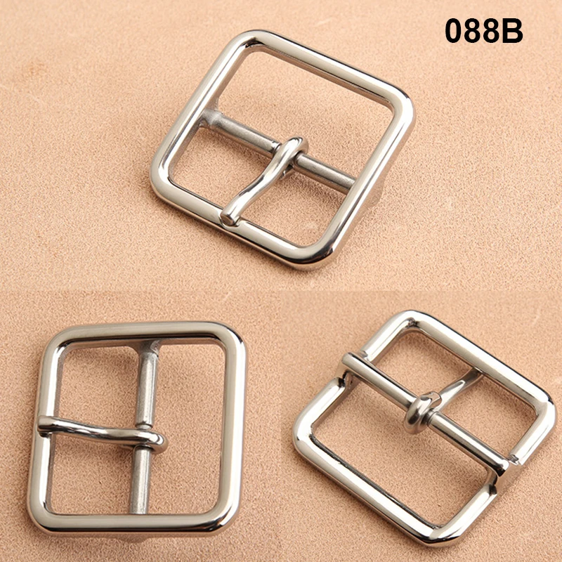 1pcs 304 Steel 39mm Belt Buckle Single Pin Middle Center Bar Buckle for Leather Craft Strap Jeans Webbing Halter Harness Brass