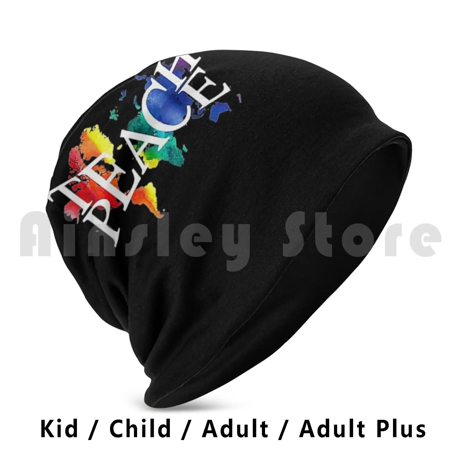 Teach Peace Beanies Pullover Cap Comfortable Teach Teaching Teacher Peace Hippie Educator