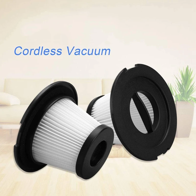 4 Packs of Replaceable HEPA Filters, Suitable for MOOSOO K17 Cordless Vacuum Cleaner (4 HEPA Filters and 4 Filters)