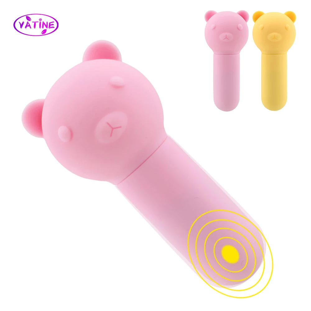 85mm Sexy Bear Vibrators For Women Nipple Clitoral Stimulator Vaginal Anal Plug Dildos Female Masturbator Sex Toy Erotic Product