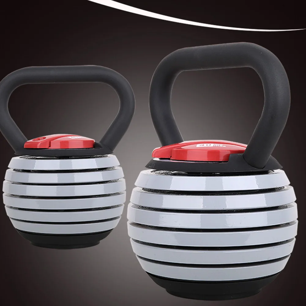 20lb regulowany Kettlebell Indoor Fitness trening trening siłownia ćwiczenia hantle 5 ~ 20lb regulacja kulturystyki Kettlebell