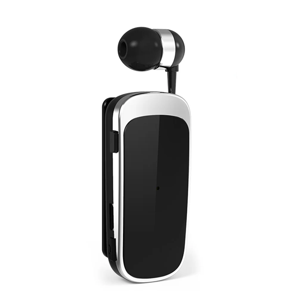 Беспроводная деловая Bluetooth-гарнитура K52, наушники-вкладыши с выдвижным корпусом, наушники-вкладыши с поддержкой Hands-free, телескопическая стереогарнитура с зажимом