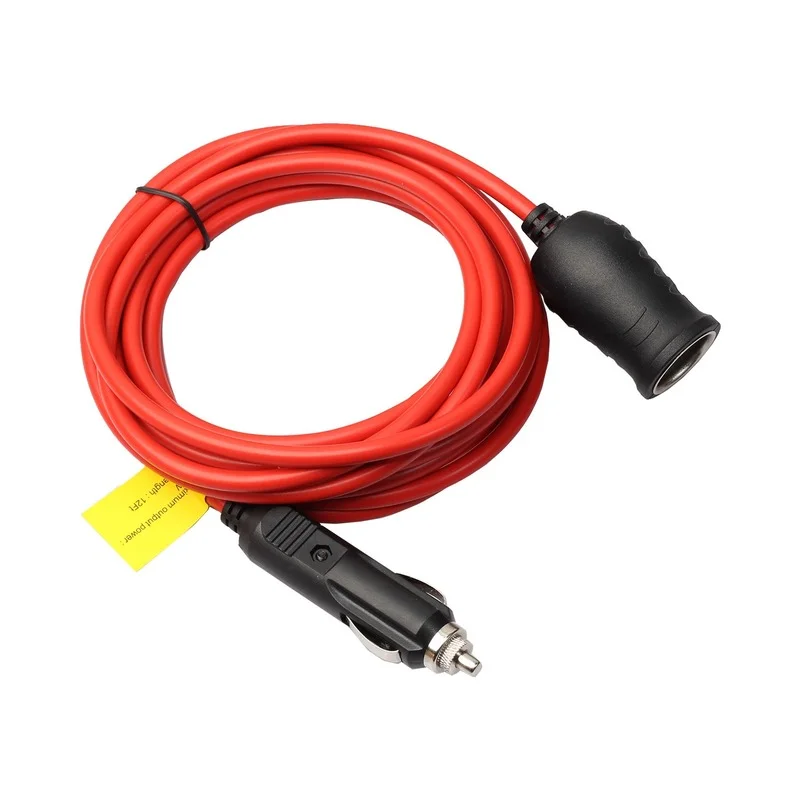 3.6M Socket Plug Internal Vehicle Radio PVC Extension Cable Tyre Inflator Car Power Adapter Diffuser RV with Fuse for Charger