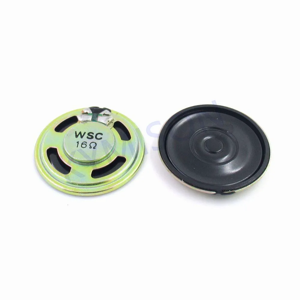 2PCS New Ultra-thin Mini speaker 16 ohms 1 watt 1W 16R speaker Diameter 36MM 3.6CM thickness 5MM