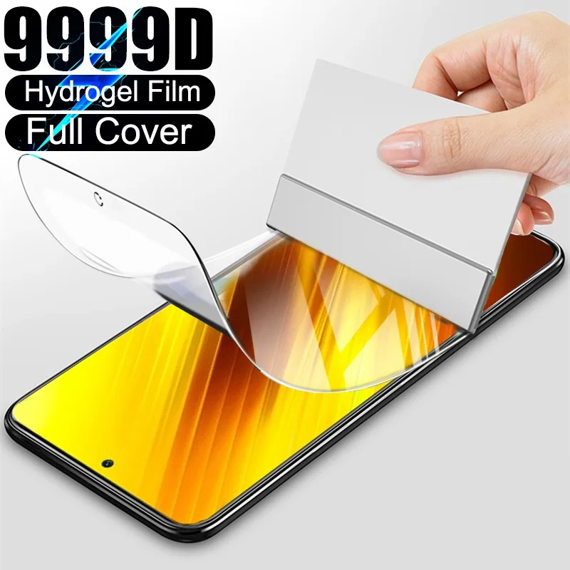 For Xiaomi Poco X3 Screen Protector Hydrogel Film For Poco Little X 3 Poko Pocophone X3 NFC Hydrogel Film Protective Phone Film