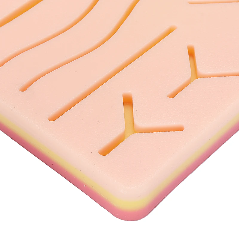 1pcs Practice Suture Pad Silicone Skins Pad Suture Incision Training Kit Traumatic Pistol Simulation Training Tools Accessories