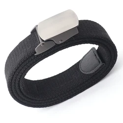 Ceinture militaire tactique en toile pour hommes, de qualité supérieure, 4mm d'épaisseur, 3.8cm de large, boucle automatique en métal, 160cm