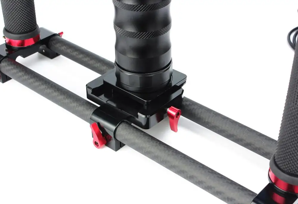 Dual Handle Grip Bracket Set Double Handle Hand Held with Clamp and Plate for Stabilizer Zhiyun crane2 DJI RoninS Moza AIR