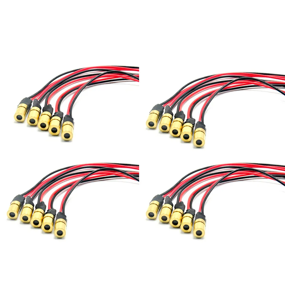 Diodo de punto láser infrarrojo IR, 20 piezas, 780nm, 3mW, 3VDC, Mini módulo láser 6x10mm