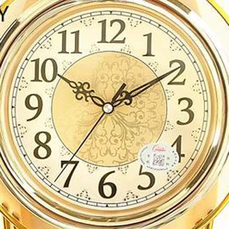 3d Schaukel Uhr Große Pendel Uhren Wand Luxus Vintage Shabby Chic Stille Uhr Uhr Mechanismus Reloj De Pared Gold Wanduhr