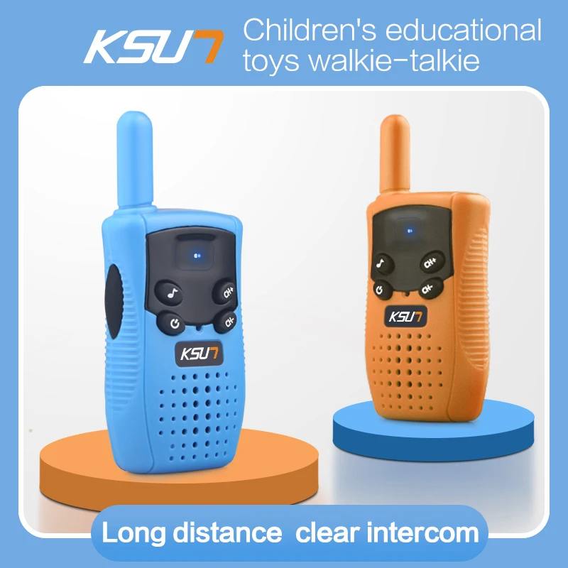 KSUN UT-008 Portable Handheld  Kids Walkie Talkies Kids Toy Walkie Handheld Talk Parent-Child Educational Interactive Toys