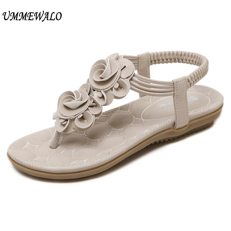 UMMEWALO Sandals Women Flip Flop Thong Flat Sandals Ladies Summer T-strap Sandal Shoes Zapatos Mujer