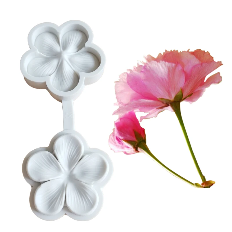 

Cherry Blossom Silicone Mold Cake Decorating Chocolate Moulds,Gumpaste Sugarcraft Fondant Tools M2315