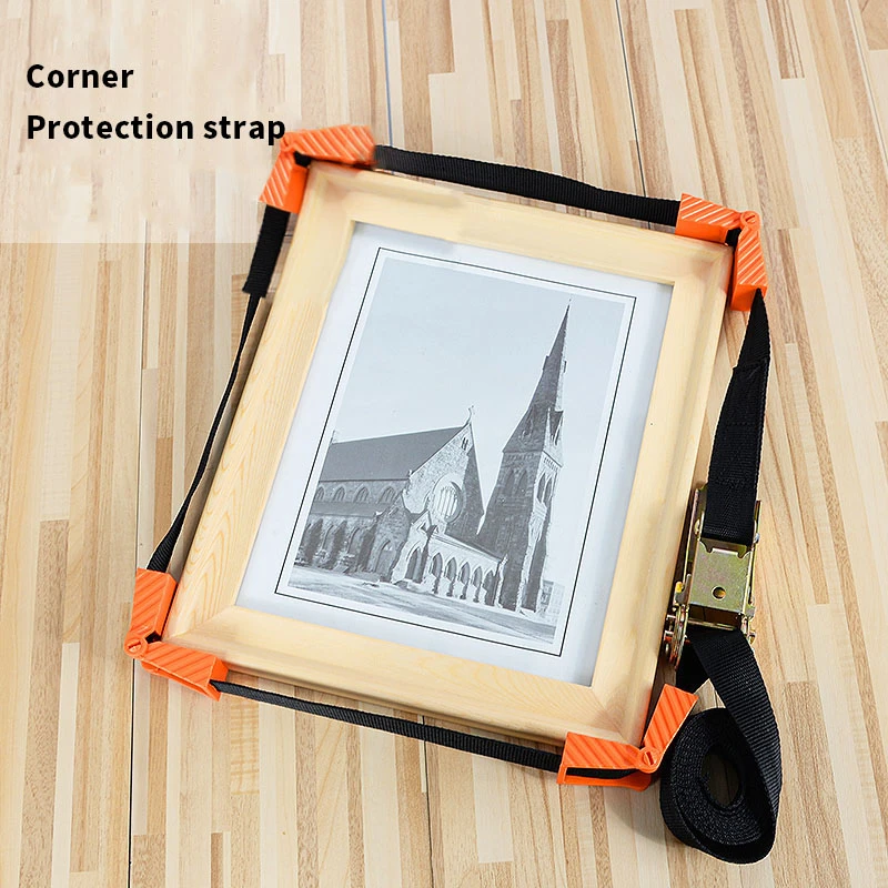 Strap Binding Clamp Woodworking Corner Protector Right Angle ABS Plastics Wooden Cabinet Door Photo Frame Claming Fixing Tool