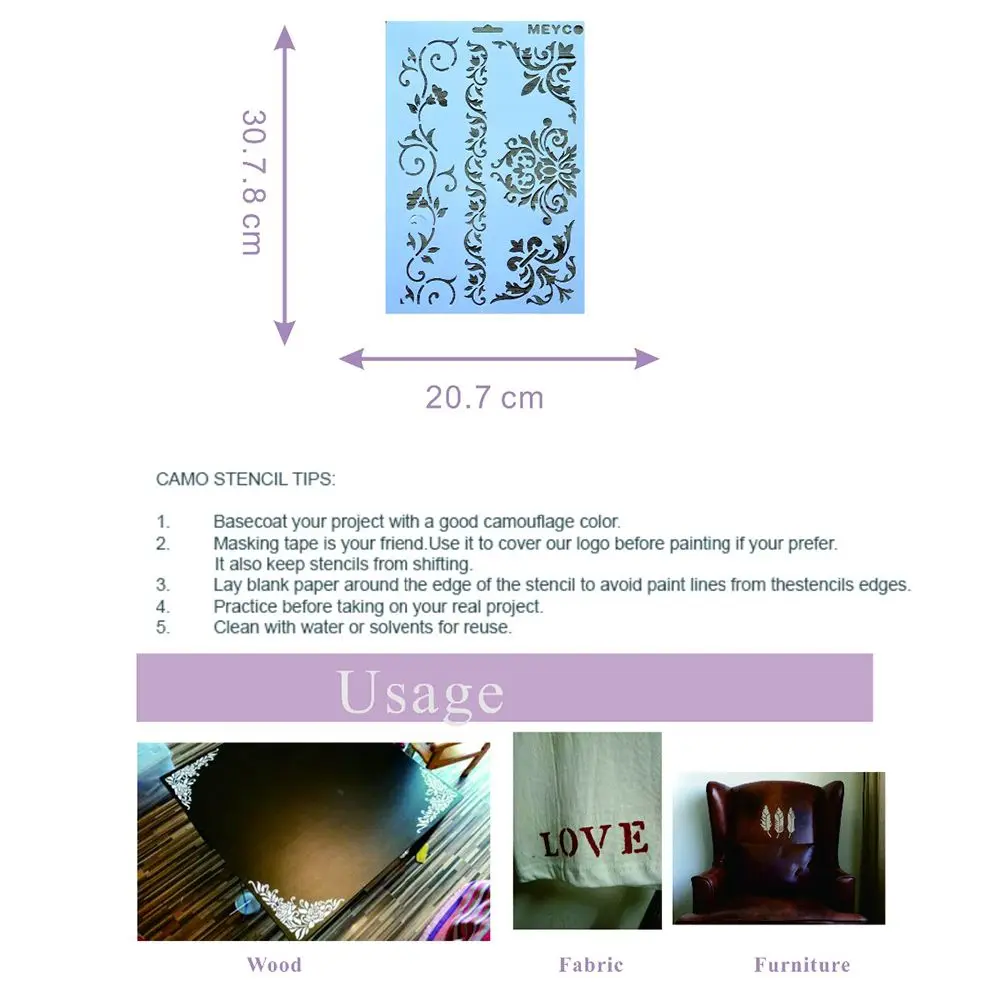 Sáng Tạo Dây Leo Hoa Lớp Dựng Stencils Bức Tường Tranh Sổ Lưu Nổi Giấy Album Hình Nghệ Thuật Tự Làm Và LED Trang Trí