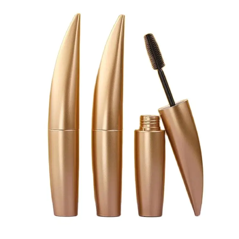 

15ml Elegant Gold Empty Mascara Tube Cosmetic Packaging Container Plastic Refillable Bottles 50pieces/Lot