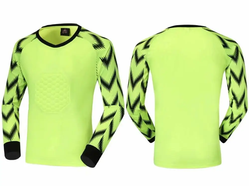 Youth Goalkeeper Soccer Jerseys Kit Adult Goalkeeper Football Uniform Sponge Protection padded Goalie Shirts Pants & Shorts