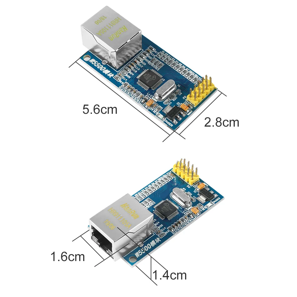イーサネットネットワークモジュールw5500,tcp/ip 51/stm32,w5100 a32を介したマイクロプログラム