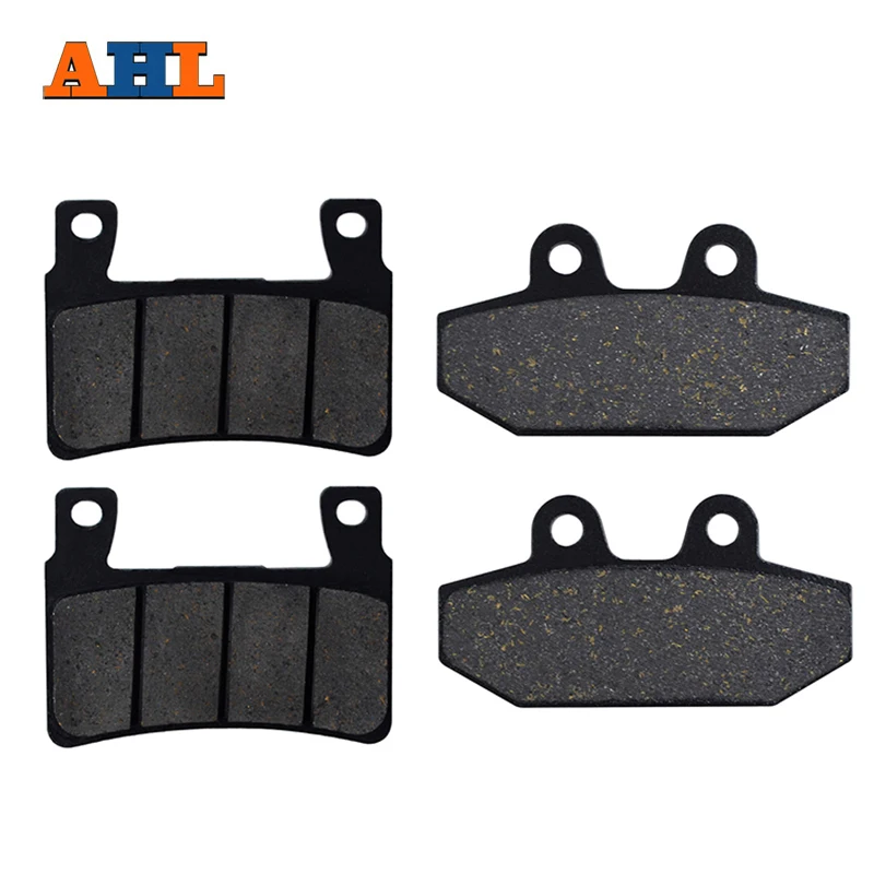 AHL Motorcycle Front Rear Brake Pads For HARLEY FLFB FLFBS FLHC FLHCS FLSL FXBR FXBRS FLDE FXBB FXFB FXBS FXLR FXLRS FA296 FA710