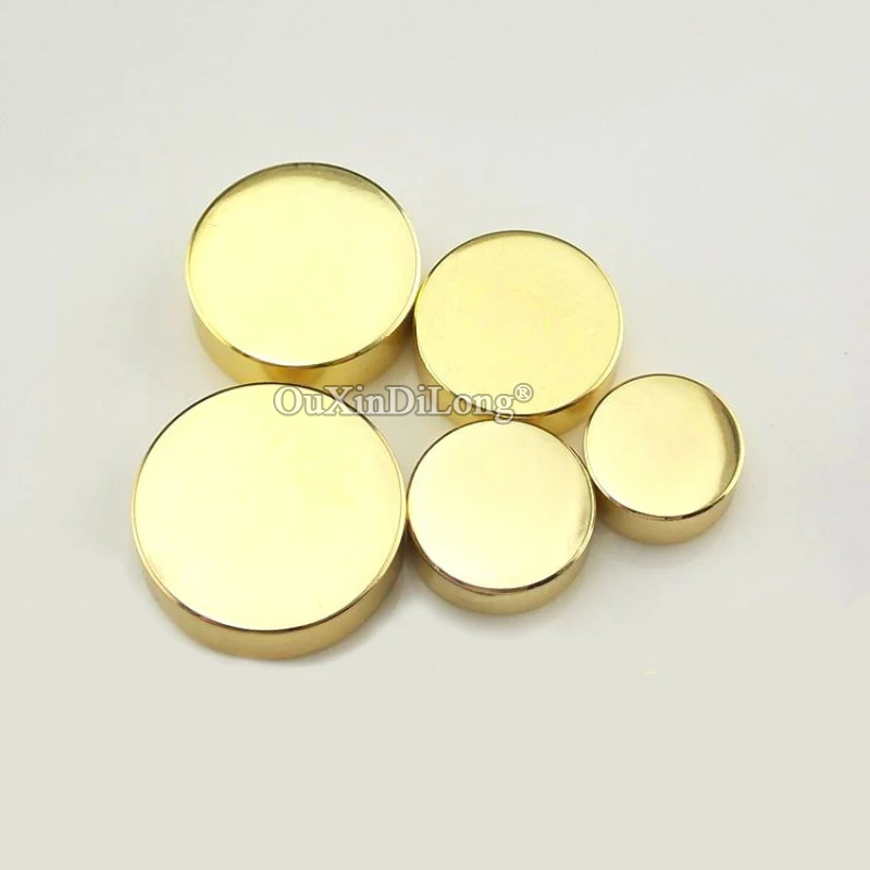 Luxury Gold 200PCS Pure Brass Advertisement Nails Glass Mirror Nails Acrylic Billboard Sign Fixed Screws Decorative Caps