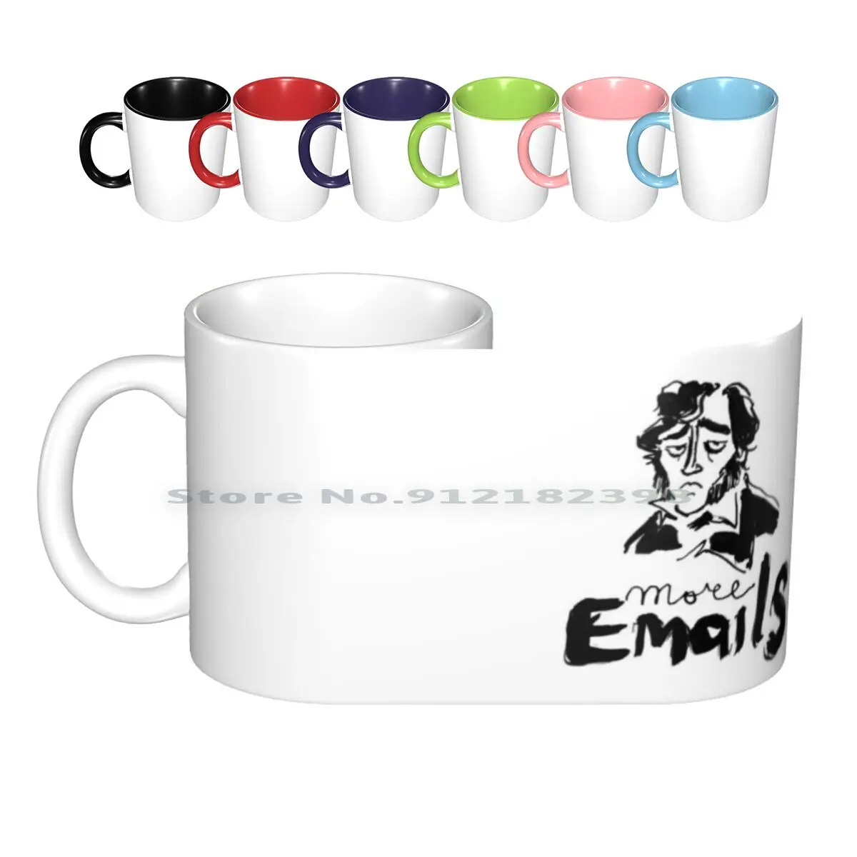 More Emails Ceramic Mugs Coffee Cups Milk Tea Mug The Terror Edward Little Emails Creative Trending Vintage Gift Bottle Cup