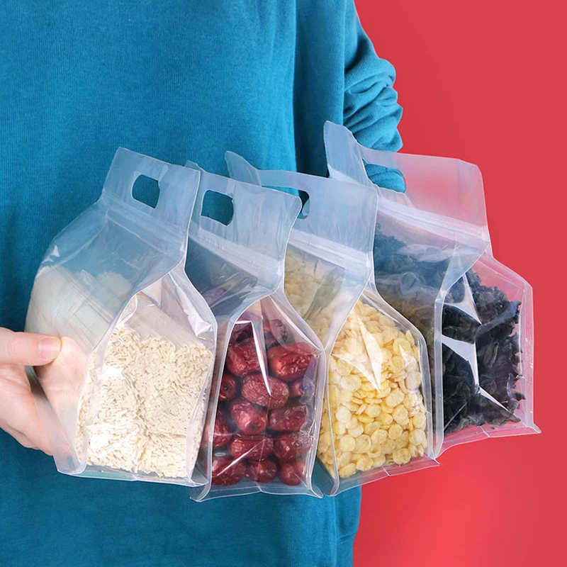 Silicone Food Storage Containers Leakproof Containers Reusable Stand Up Zip Shut Bag Cup Fresh Bag Food Storage Bag Fresh Wrap