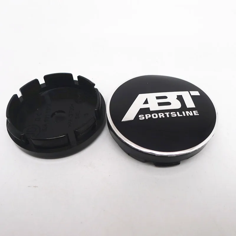 4pcs 56mm For ABT Car Wheel Center Hub Cap Covers Emblem Badge Hub Auto Styling