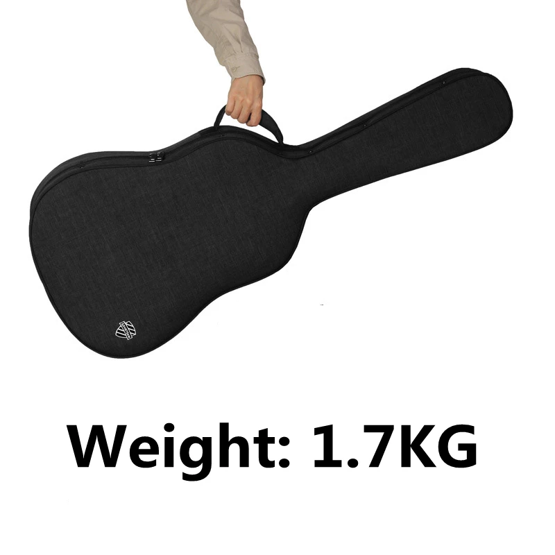 Gitara twarde pudełko torba akustyczna 40 41 Cal lekka 1.7Kg wodoodporna Folk Flattop Balladry Guitarra akcesoria do plecaków Carry