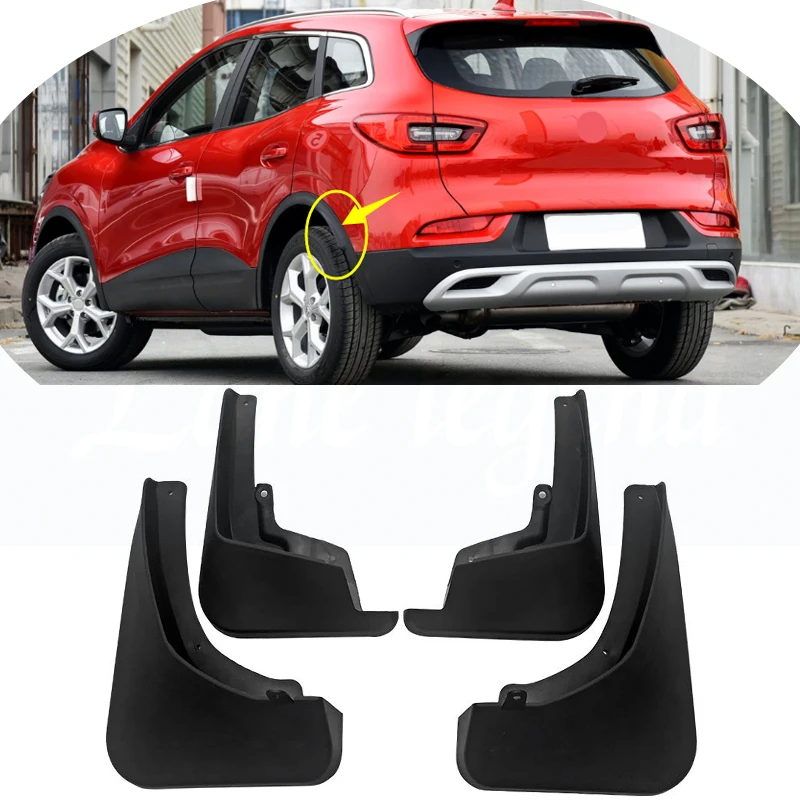 Set Molded Mud Flaps For Renualt Kadjar 2015-2019 Mudflaps Splash Guards Mud Flap Mudguards Fender Front Rear