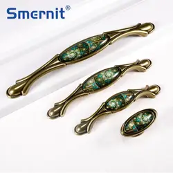 Vintage Furniture Handles Elegant Bronze Kitchen Cabinet Knobs and Handles Wardrobe Cupboard Door Handle Closet Drawer Pulls