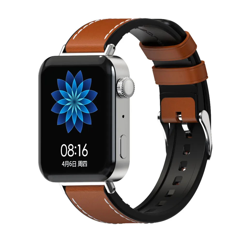 สำหรับXiaomi Miนาฬิกาสายเชื่อมต่อสร้อยข้อมือหนังสายรัดข้อมือPerfect MatchฟรีLinkerอุปกรณ์เสริม