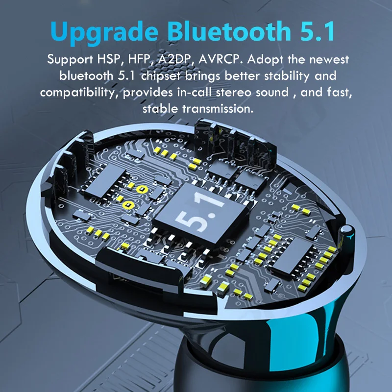 Bluetooth Wireless Headphones With Microphone TWS Auriculares Fone De Ouvido In Ear Headset Gamer Earphones Power Bank Handfre image 2