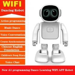 High end Smart Robot Voice Conversation Dancing Robot WiFi Robot Children's educational toys Early education machine Robot Gifts