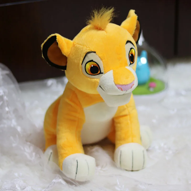 Disney Good Quality The Lion King Sitting Simba Plush Doll Sleep Toys Simba Soft Stuffed Animals Doll for Children Birthday Gift