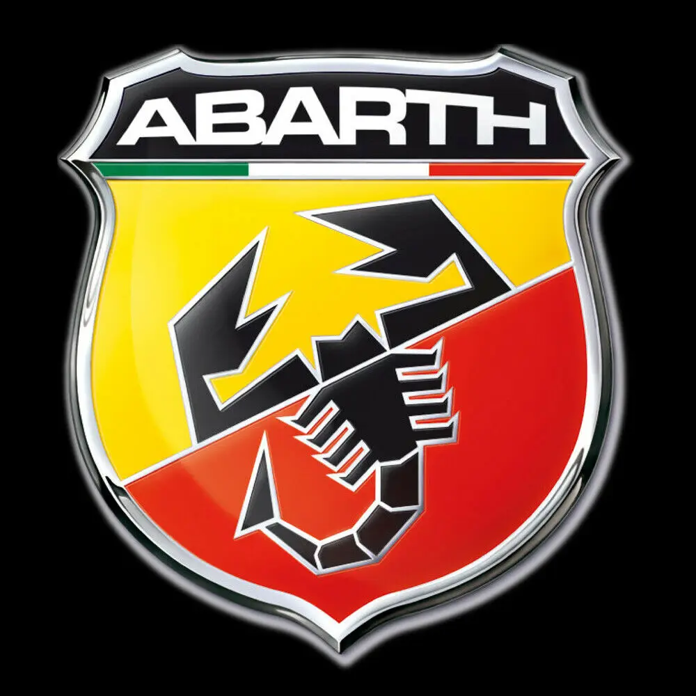 2x bezprzewodowy samochód drzwi ABARTH witamy cień światła dla Abarth 1000 1600 2000 204