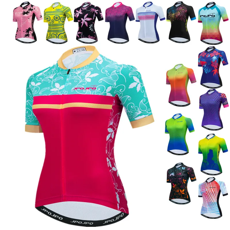 

Weimostar Women's Cycling Jersey Tops Summer Mountain Bike Jersey Shirt Breathable Bicycle Clothes Pro Team Cycling Clothing