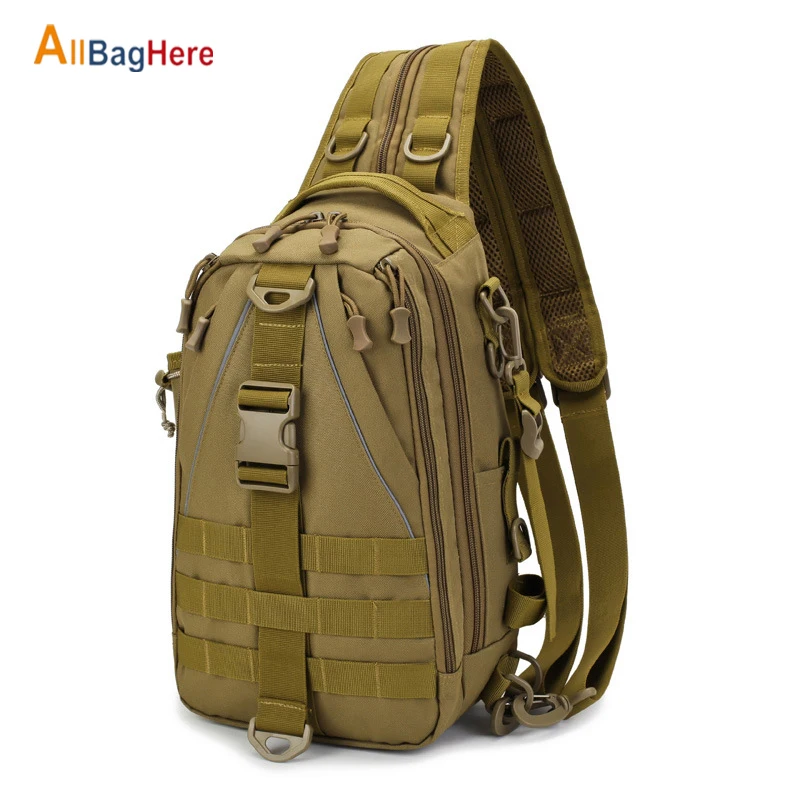 Hot Sports Men Tactical Hiking Backpack Outdoor Chest Bag Waerproof Fishing Shoulder Sling Climbing Camping Travel Bags