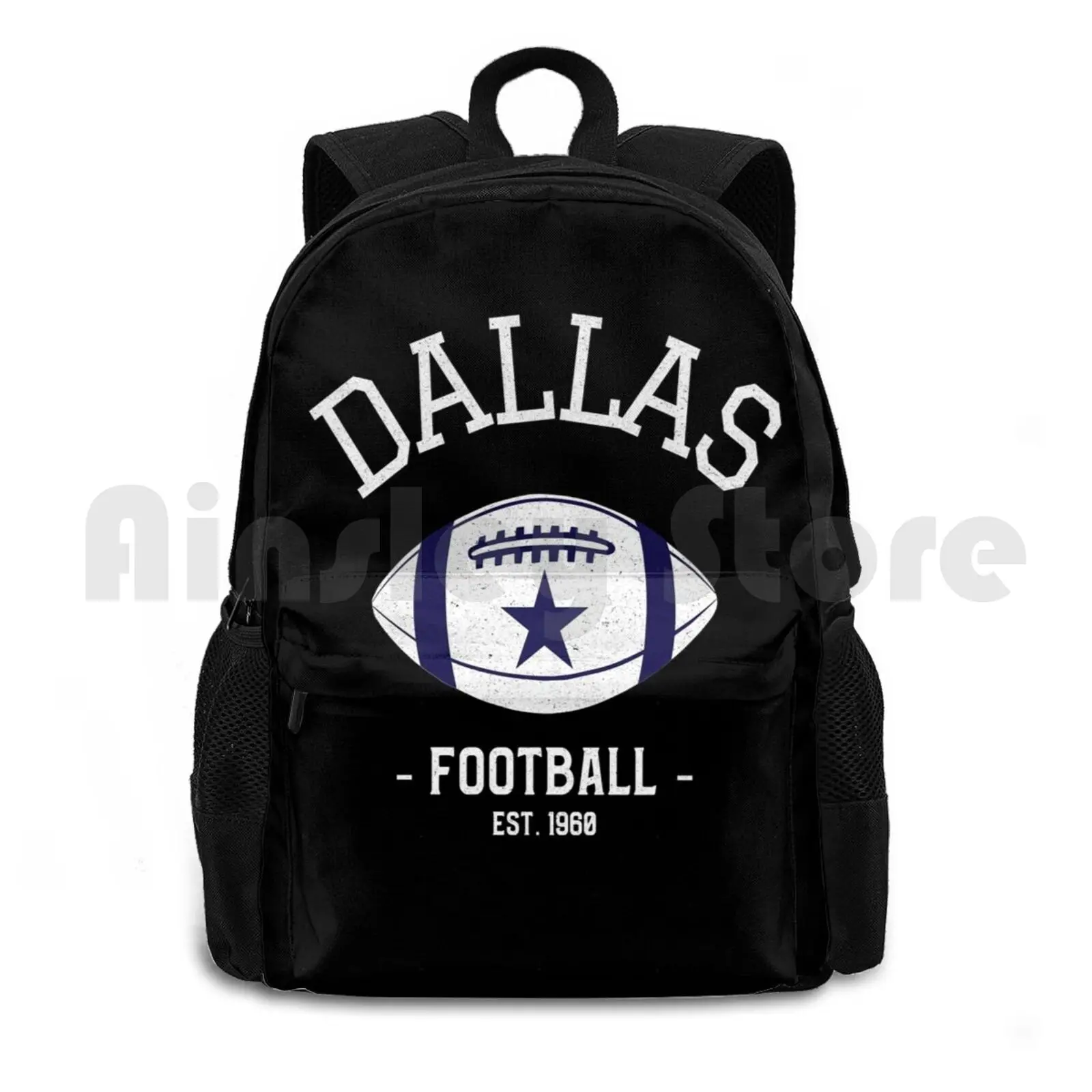 Vintage Dallas Football Sports Team Gift Outdoor Hiking Backpack Riding Climbing Sports Bag Dallas Football Cowboys