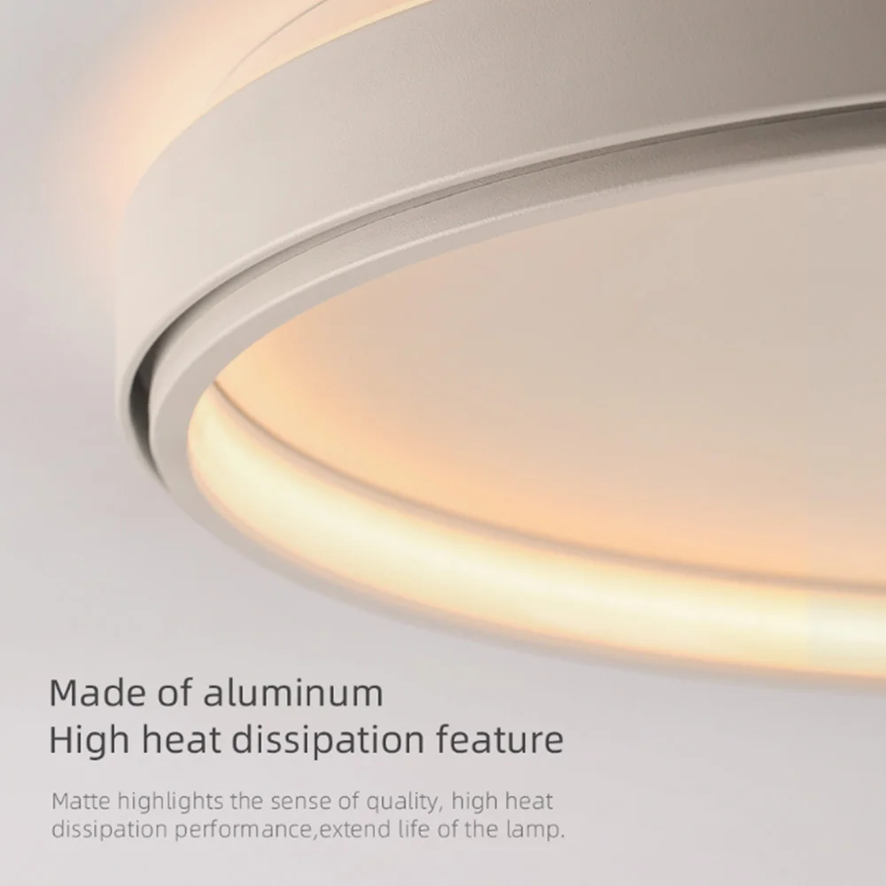 Aisilan Modern Ultra-thin Silicone Lampshades LED Ceiling Light Dustproof 54W Ceiling Lamps for Living Room Bedroom Dining Room