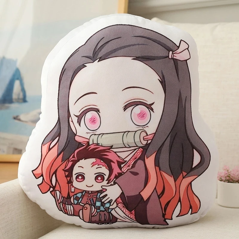 

Stuffed Plush Toy GiftDevil's Blade Japanesea Manga Anime Plushies Cushion Demon Slayer Kimetsu No Yaiba Tanjirou Nezuko Pillow