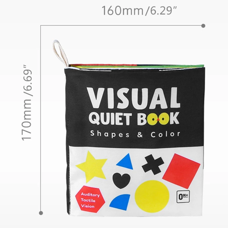 子供のための子供のための着色されたベビーブック,柔らかいビジュアルゲーム,幼児のための色の認識,教育