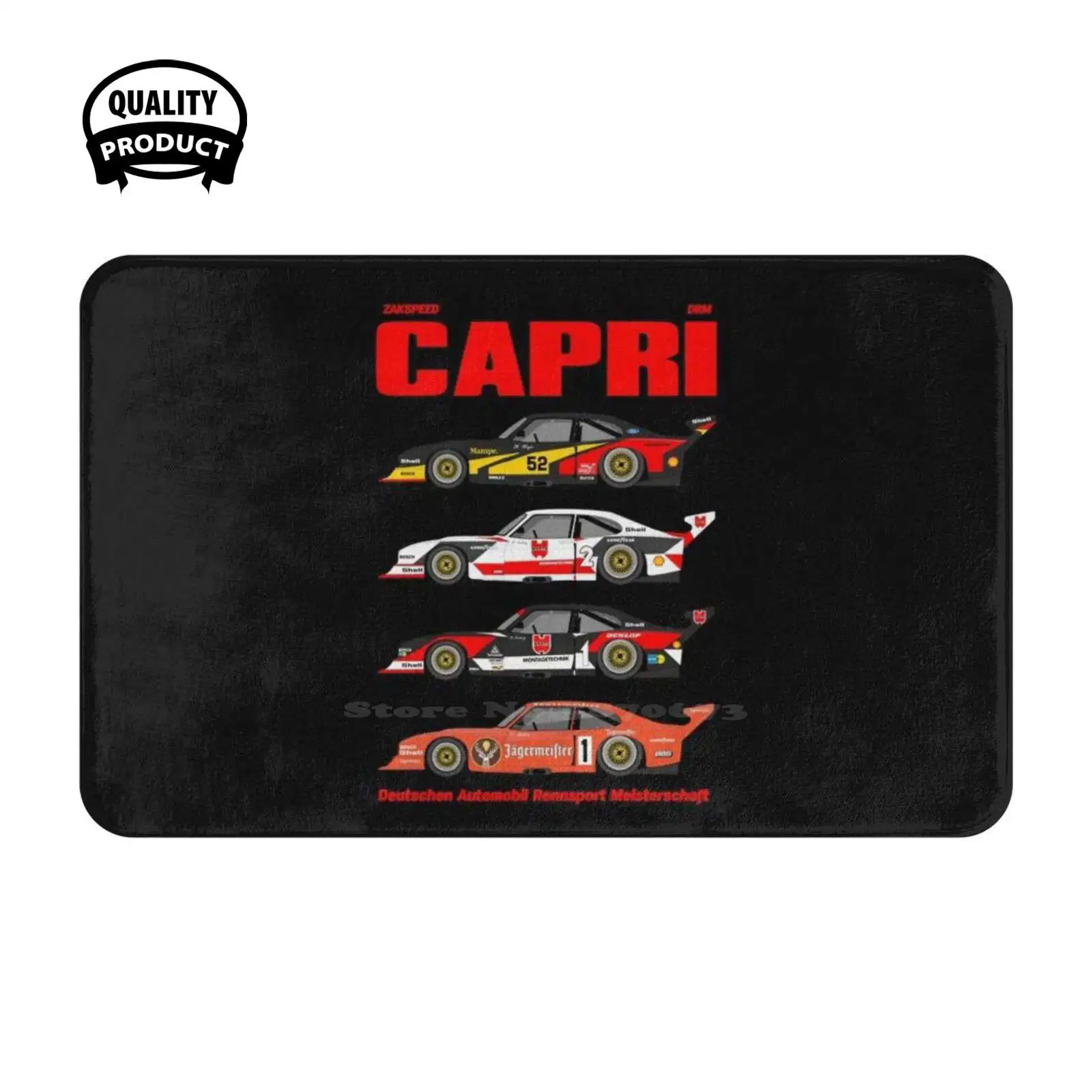 Drm Capri Soft Cushion Home Carpet Door Mat Car Rug Drm 1977 Dtm Escort Mk2 Zakspeed Norisring Heyen Silhouette 2002 Group5